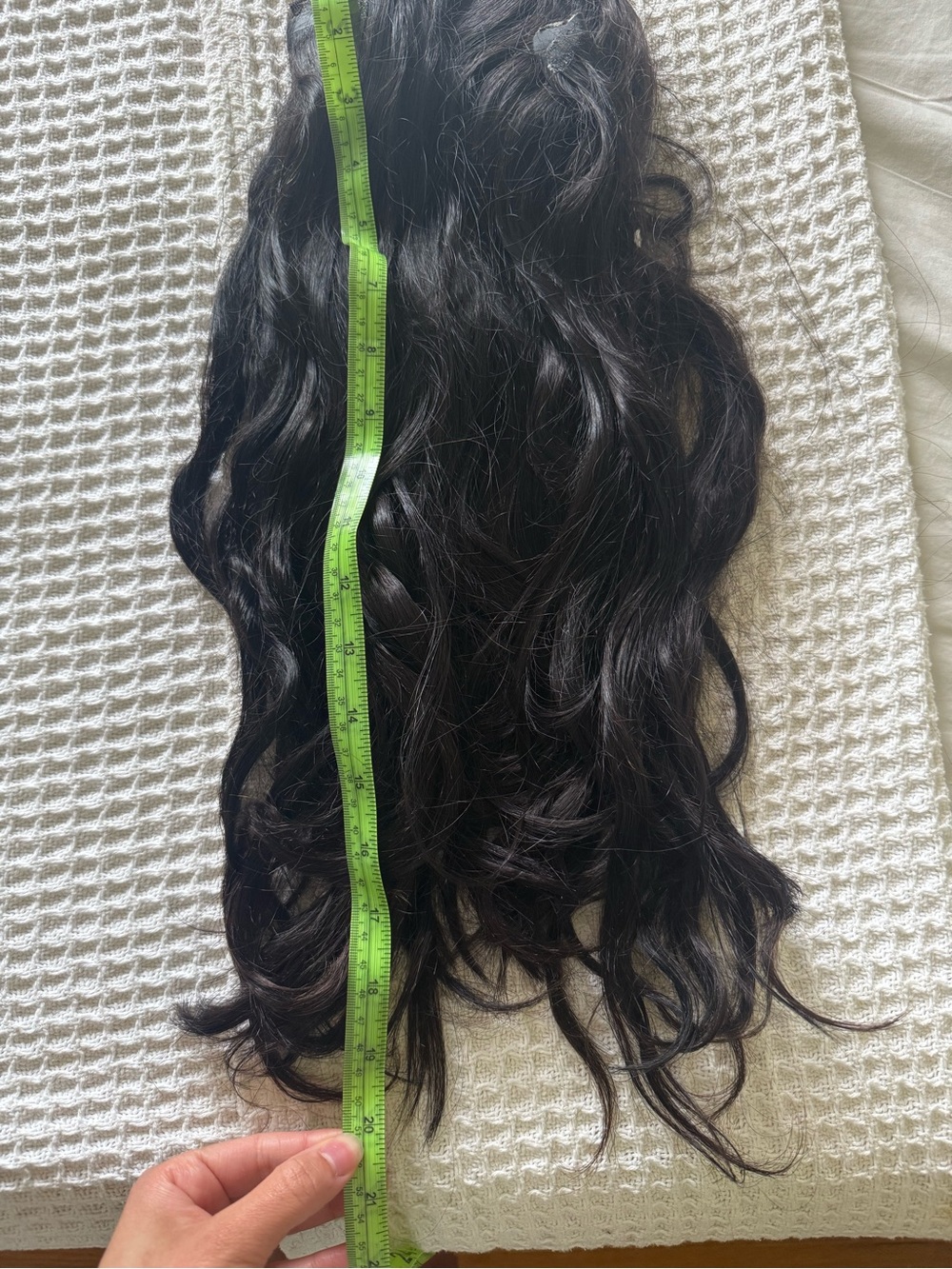 Natural Black Wavy Women’s Hair Extension - Unbranded 100% Brazilian human hair